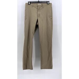 Dennis Men's Tan Straight Leg Uniform Chino Pants SZ 34
